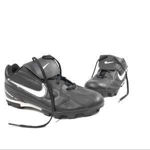 Nike Laceup Baseball Cleats Robbie JR Black Size 6